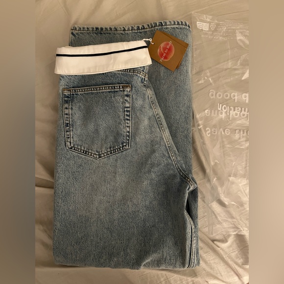 *SOLD* Reformation Cary Fold Over Slouchy Jeans BNWT - Picture 2 of 3